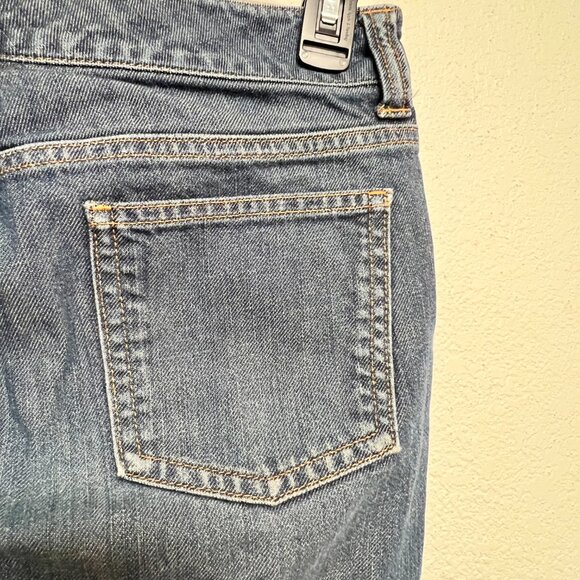 Banana Republic Double Button Wide Leg Boot Cut Women's Blue Jeans Size 10 - Picture 13 of 16